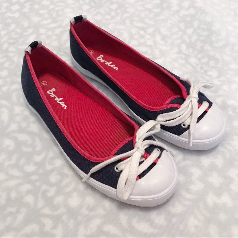 Boden Canvas Flats Nautical Sneaker Slip-on Shoe